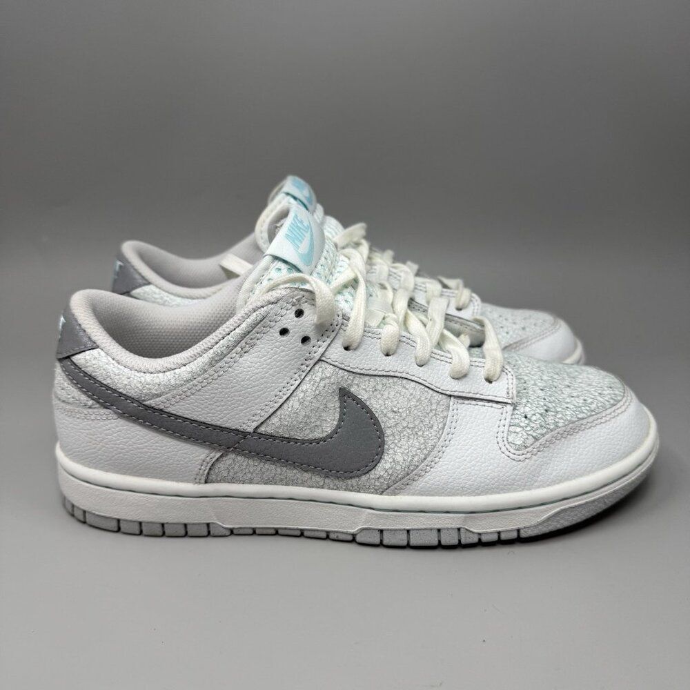 Nike Dunk Low SE Winter Storm White Metallic Silver HQ3619-121 Men's Size 8